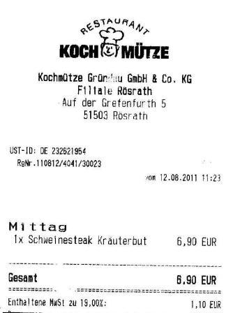 ekmv Hffner Kochmtze Restaurant